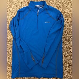 Blue Columbia Omni-Heat quarter zip, size XL